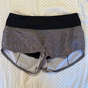 Lululemon speed up 2.5in shorts grey